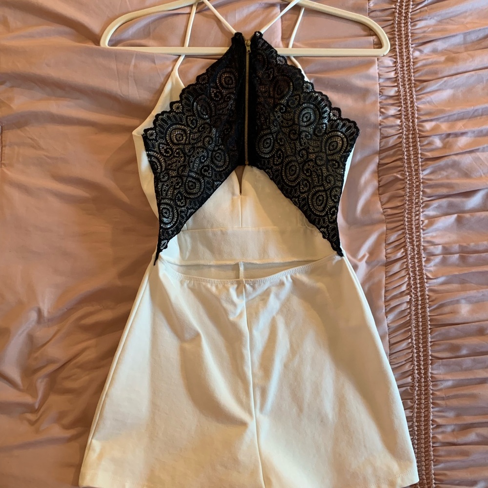 White Lovely Day Romper